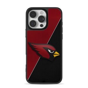 Arizona Cardinals logo split iPhone 16 Pro Max Black Case