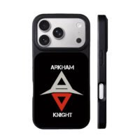 Arkham Knight logo with text iPhone 17 Pro Max Black Case