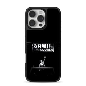 Armin van Buuren DJ on stage iPhone 16 Pro Max Black Case