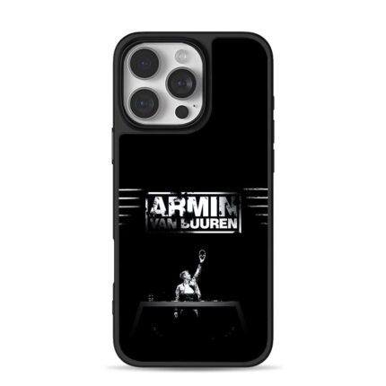 Armin van Buuren DJ on stage iPhone 16 Pro Max Black Case