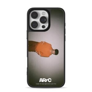 ARrC orange hoodie guy iPhone 16 Pro Max Black Case