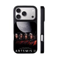 Artemis II 4 astronauts moon iPhone 17 Pro Max Black Case