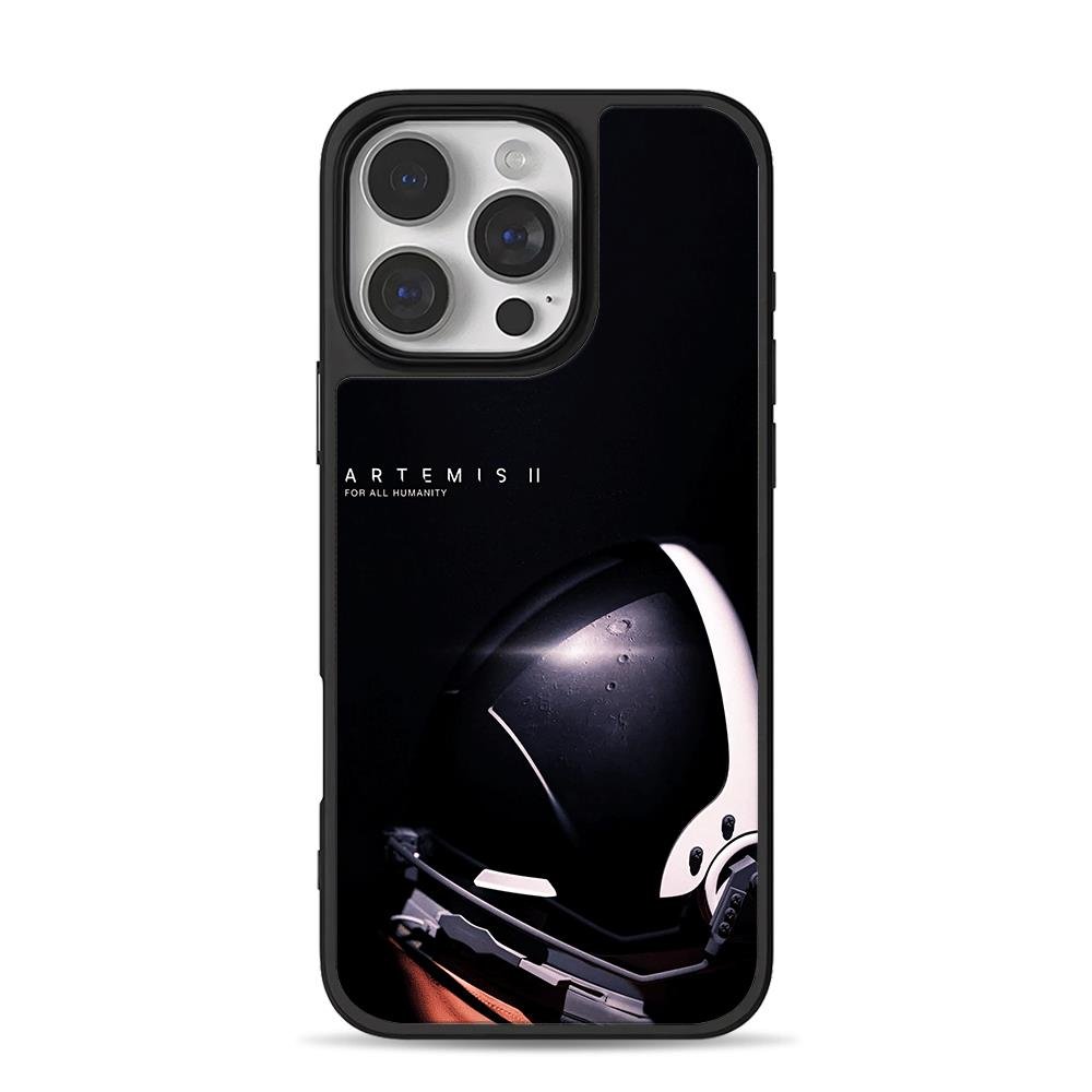 Artemis II astronaut helmet iPhone 16 Pro Max Black Case Artemis II astronaut helmet iPhone 16 Pro Max Black Case