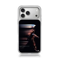Artemis II motion blurred astronaut iPhone 17 Pro Max Electroplated Silver Case1