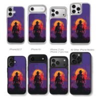 Arthur Morgan cowboy sunset Chris Brown Phone Case Black Electroplated Silver For Iphone 11 To 17