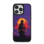 Arthur Morgan cowboy sunset iPhone 16 Pro Max Black Case