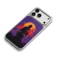 Arthur Morgan cowboy sunset iPhone 17 Pro Max Electroplated Silver Case2