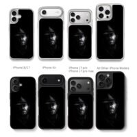 Arthur Morgan dark cowboy portrait Chris Brown Phone Case Black Electroplated Silver For Iphone 11 To 17