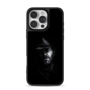 Arthur Morgan dark cowboy portrait iPhone 16 Pro Max Black Case