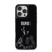 Arthur Morgan RDR2 gun art iPhone 16 Pro Max Black Case