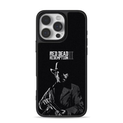 Arthur Morgan RDR2 gun art iPhone 16 Pro Max Black Case