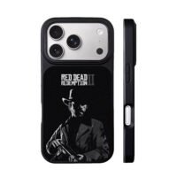 Arthur Morgan RDR2 gun art iPhone 17 Pro Max Black Case