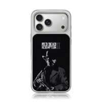 Arthur Morgan RDR2 gun art iPhone 17 Pro Max Electroplated Silver Case1