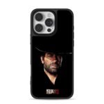 Arthur Morgan RDR2 Portrait iPhone 16 Pro Max Black Case