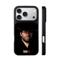 Arthur Morgan RDR2 Portrait iPhone 17 Pro Max Black Case