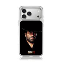 Arthur Morgan RDR2 Portrait iPhone 17 Pro Max Electroplated Silver Case1