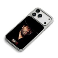Arthur Morgan RDR2 Portrait iPhone 17 Pro Max Electroplated Silver Case2
