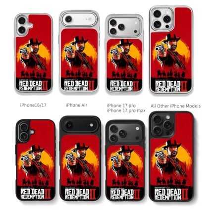 Arthur Morgan RDR2 poster art Chris Brown Phone Case Black Electroplated Silver For Iphone 11 To 17