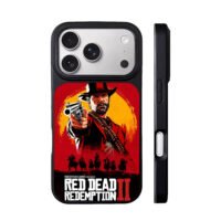 Arthur Morgan RDR2 poster art iPhone 17 Pro Max Black Case