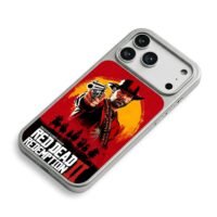 Arthur Morgan RDR2 poster art iPhone 17 Pro Max Electroplated Silver Case2