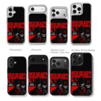 Arthur Morgan RDR2 revolver poster Chris Brown Phone Case Black Electroplated Silver For Iphone 11 To 17