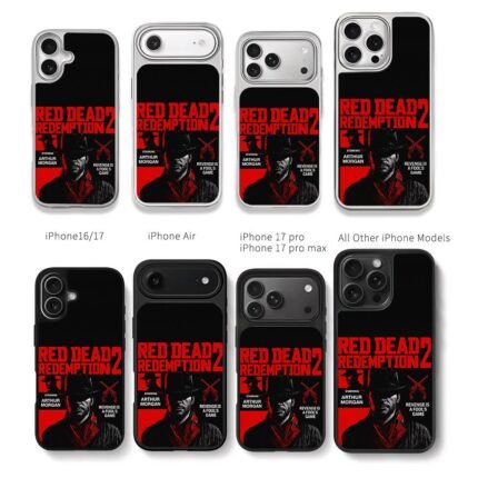 Arthur Morgan RDR2 revolver poster Chris Brown Phone Case Black Electroplated Silver For Iphone 11 To 17