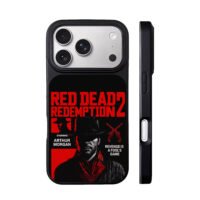 Arthur Morgan RDR2 revolver poster iPhone 17 Pro Max Black Case