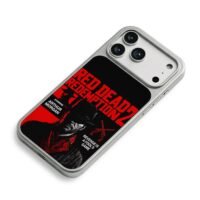 Arthur Morgan RDR2 revolver poster iPhone 17 Pro Max Electroplated Silver Case2