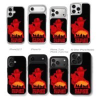 Arthur Morgan Red Dead Redemption 2 Chris Brown Phone Case Black Electroplated Silver For Iphone 11 To 17