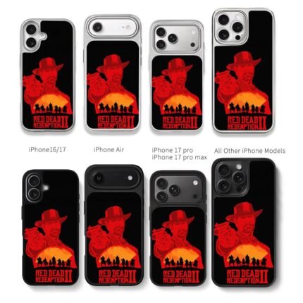 Arthur Morgan Red Dead Redemption 2 Chris Brown Phone Case Black Electroplated Silver For Iphone 11 To 17