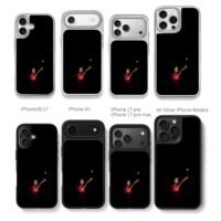Aryna Sabalenka serving tennis Chris Brown Phone Case Black Electroplated Silver For Iphone 11 To 17