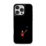 Aryna Sabalenka serving tennis iPhone 16 Pro Max Black Case