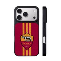 AS Roma FC logo she wolf twins iPhone 17 Pro Max Black Case