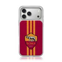 AS Roma FC logo she wolf twins iPhone 17 Pro Max Electroplated Silver Case1