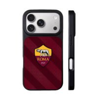 AS Roma logo maroon stripes iPhone 17 Pro Max Black Case