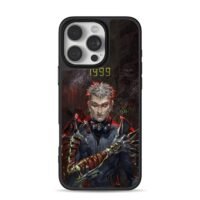 Ash 1999 cyber warrior red eye iPhone 16 Pro Max Black Case