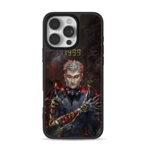 Ash 1999 cyber warrior red eye iPhone 16 Pro Max Black Case