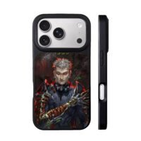 Ash 1999 cyber warrior red eye iPhone 17 Pro Max Black Case