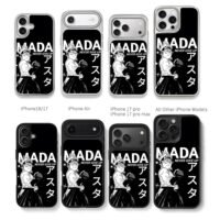 Asta Black Clover MADA NEVER Chris Brown Phone Case Black Electroplated Silver For Iphone 11 To 17