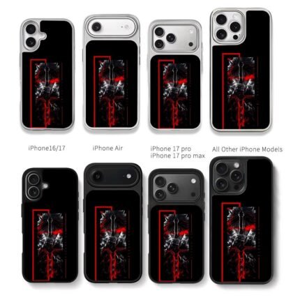 Asta BlackClover red sword art Chris Brown Phone Case Black Electroplated Silver For Iphone 11 To 17