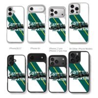 Aston Martin AMR23 F1 car Chris Brown Phone Case Black Electroplated Silver For Iphone 11 To 17