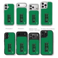 Aston Martin Aramco F1 car Chris Brown Phone Case Black Electroplated Silver For Iphone 11 To 17