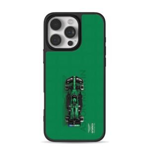 Aston Martin Aramco F1 car iPhone 16 Pro Max Black Case