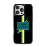 Aston Martin F1 Team stripe iPhone 16 Pro Max Black Case