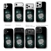 Aston Martin logo bubbles dark Chris Brown Phone Case Black Electroplated Silver For Iphone 11 To 17