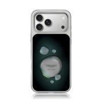Aston Martin logo bubbles dark iPhone 17 Pro Max Electroplated Silver Case1
