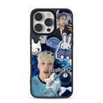 ATEEZ Mingi miffy cat collage iPhone 16 Pro Max Black Case
