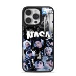 ATEEZ NASA space kpop idol collage iPhone 16 Pro Max Black Case