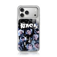 ATEEZ NASA space kpop idol collage iPhone 17 Pro Max Electroplated Silver Case1