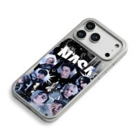 ATEEZ NASA space kpop idol collage iPhone 17 Pro Max Electroplated Silver Case2